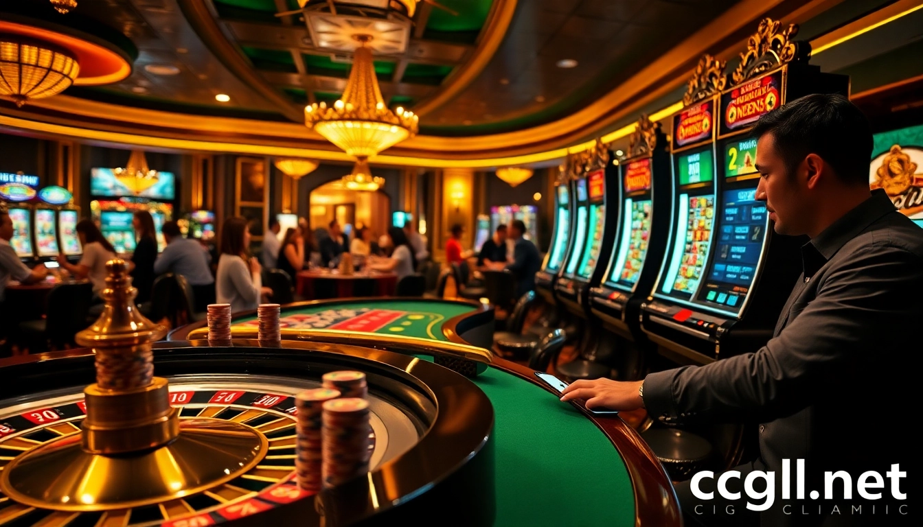 Exciting casino experience at c54.gb.net with roulette, chips, and online gaming interface.