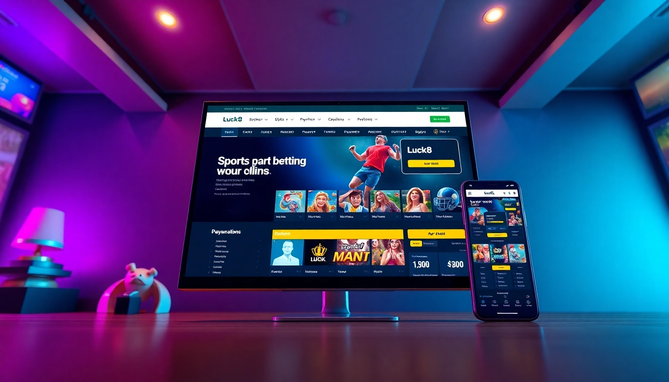 Engaging online gambling experience at luck8win.live showcasing diverse games.