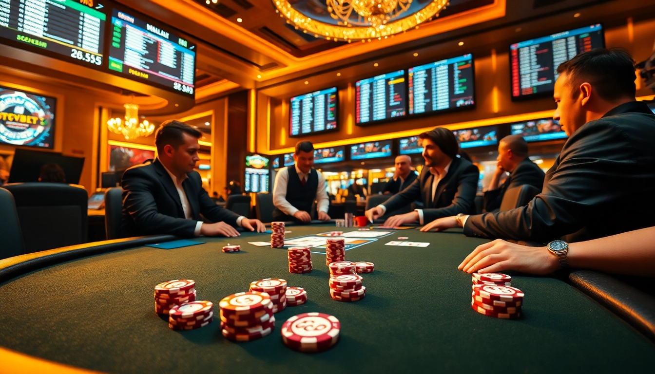 Dynamic poker action at nhà cái fun79 showcasing excitement, strategy, and high-stakes gambling.