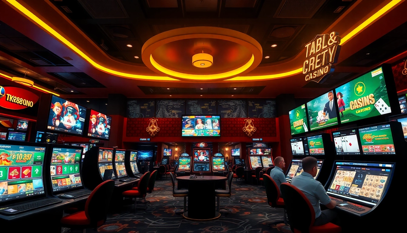 Experience the excitement of online gaming at tk88win.live with vibrant casino visuals.