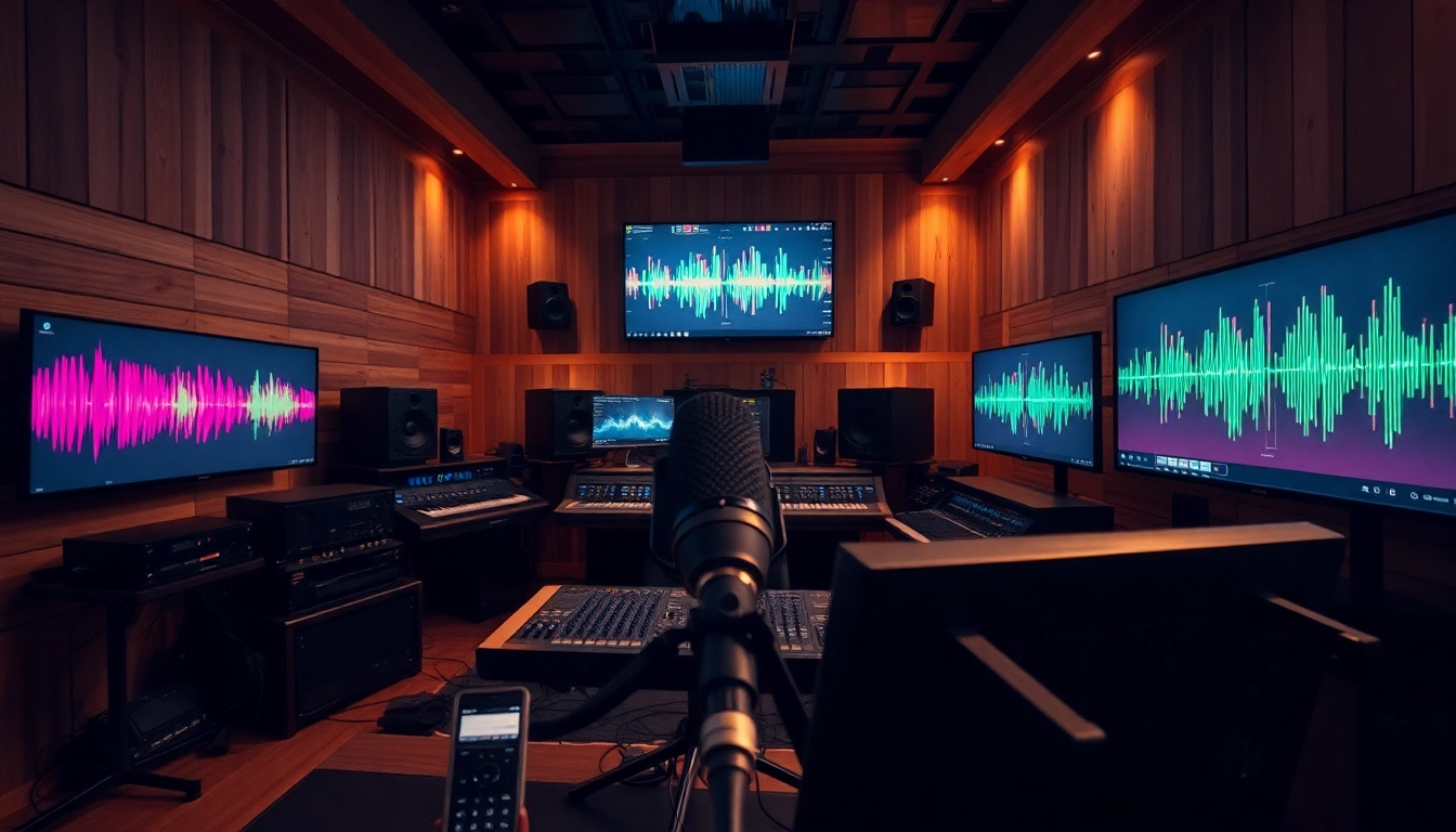 CM88 audio equipment in a cinematic studio setting, illustrating sound design creativity.