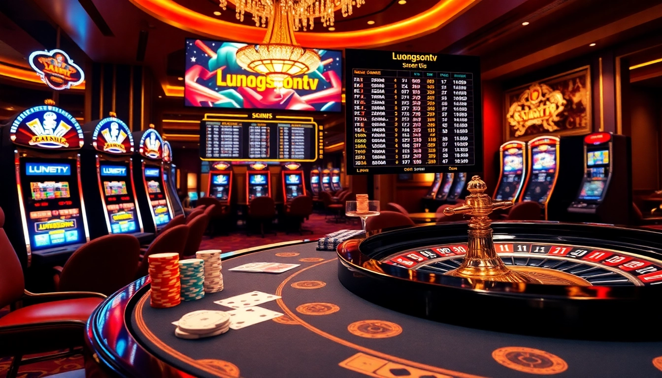 Join the excitement with luongsontv live betting highlights in an upscale casino setting.